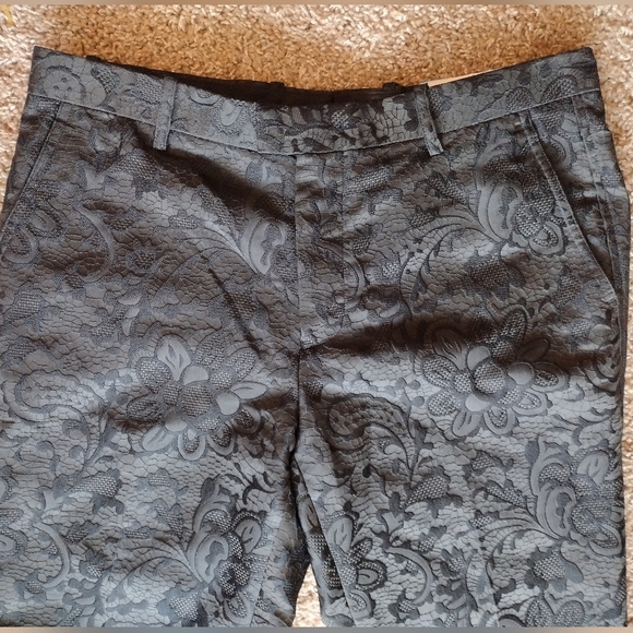 INC International Concepts Black Floral Patterned Pants NWT - Picture 3 of 12